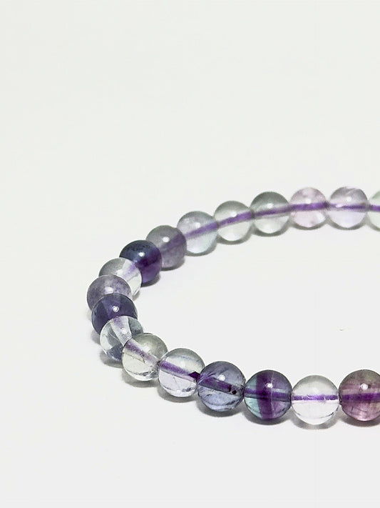 Hope bracelet made of natural fluorite beads