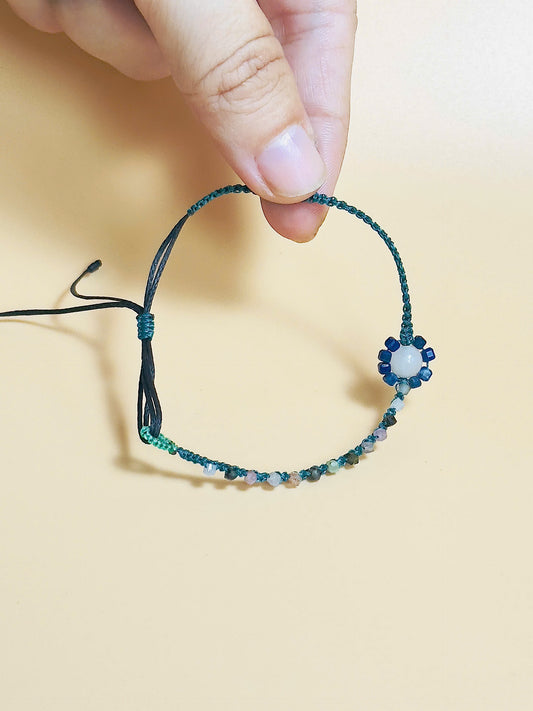 Tourmaline Sun Keeper bracelet – energy protection jewelry handmade for clarity and light