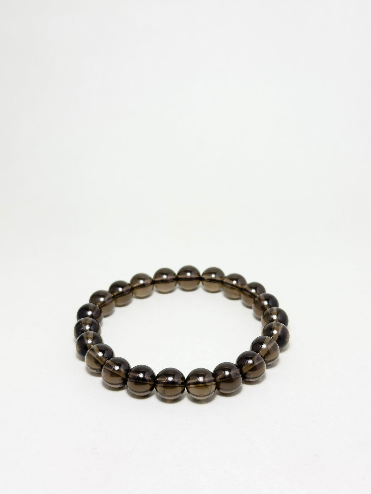 Full smoky quartz crystal bracelet for grounding and clarity