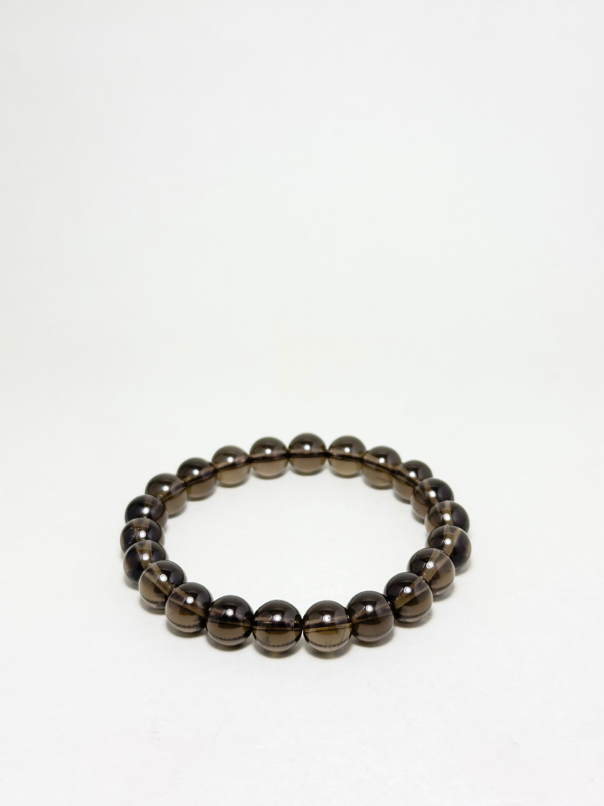 Full smoky quartz crystal bracelet for grounding and clarity