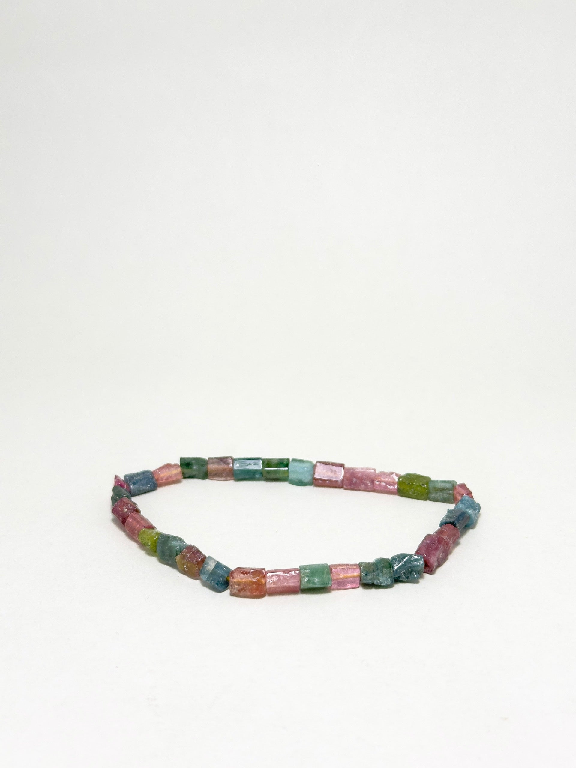 Tourmaline bracelet with irregular natural stones for aura protection