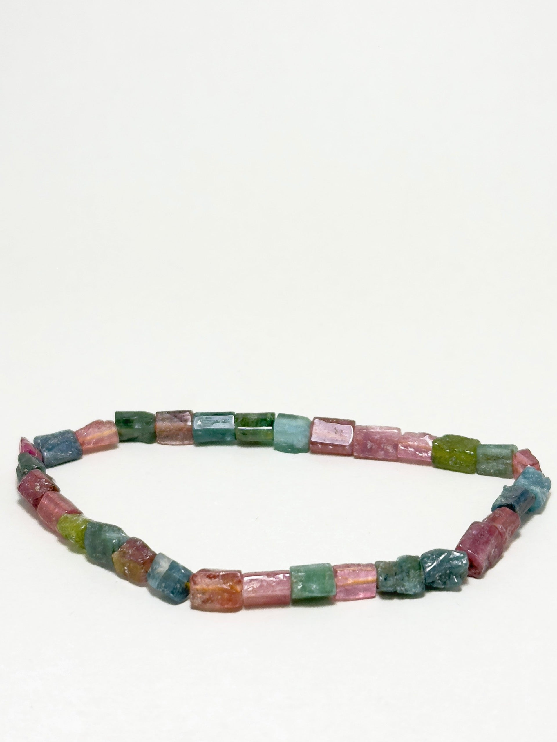 Tourmaline bracelet with irregular natural stones for aura protection