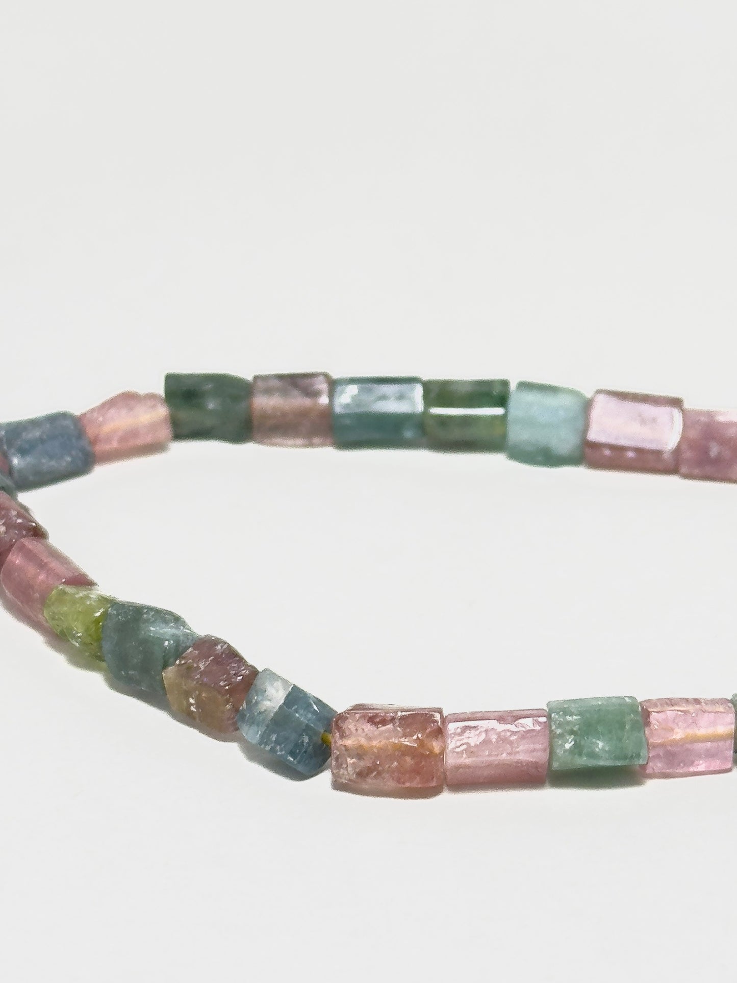 Tourmaline bracelet with irregular natural stones for aura protection