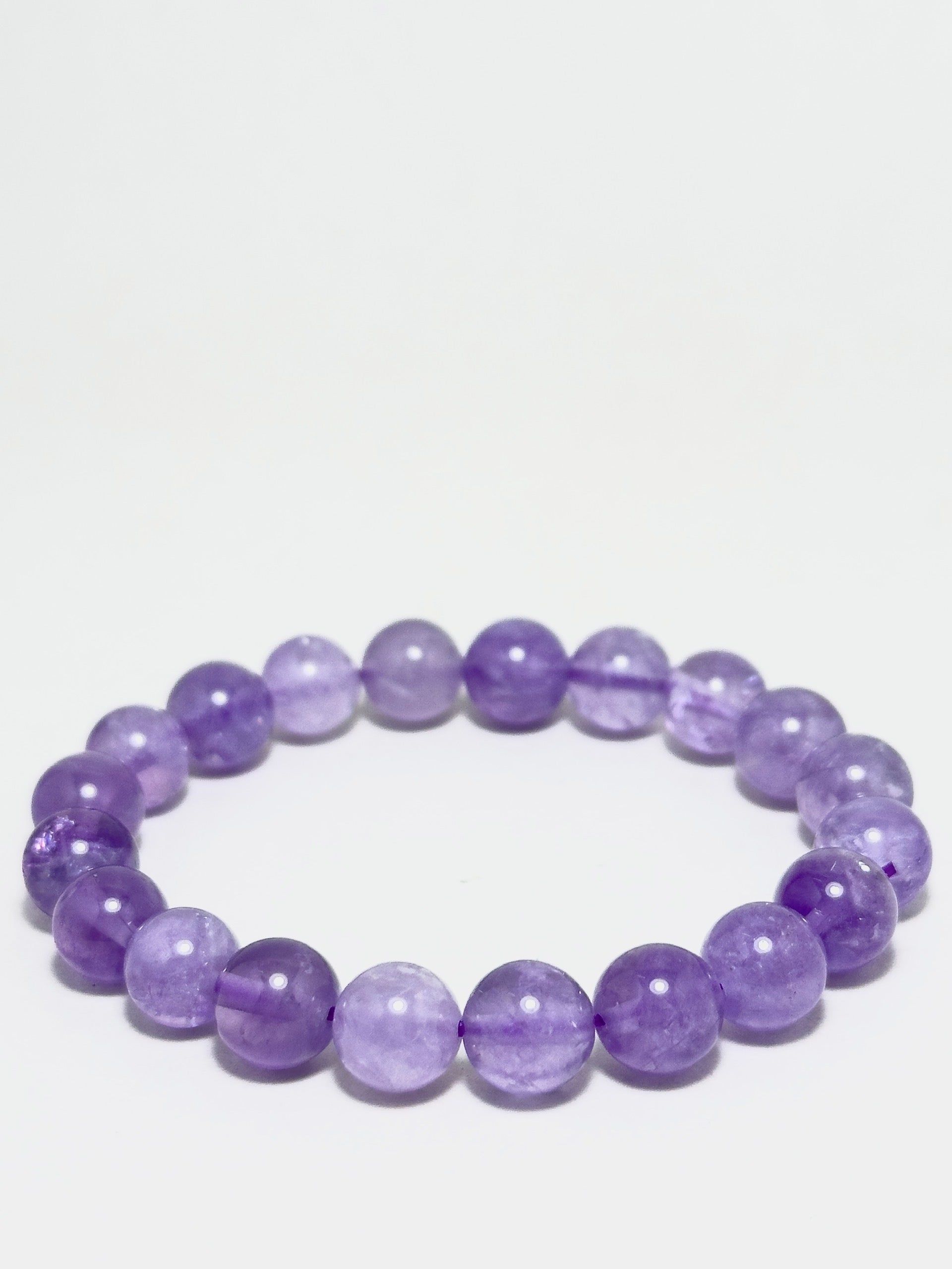  Peach Amethyst bracelet on wrist