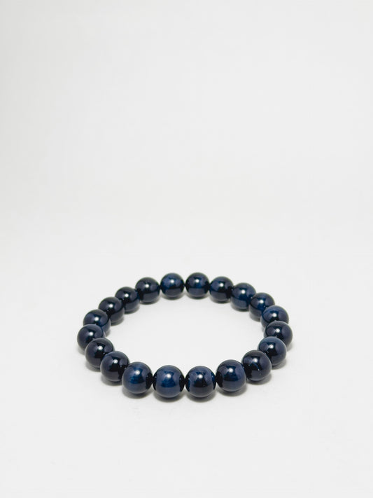 Universal bracelet made with blue tiger’s eye 8mm beads