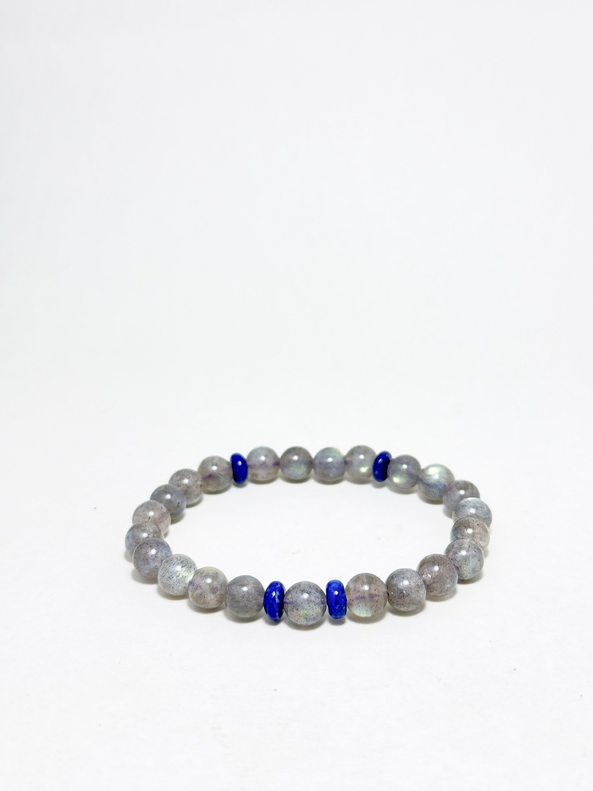 Transformer Bracelet with Labradorite and Lapis Lazuli spacers