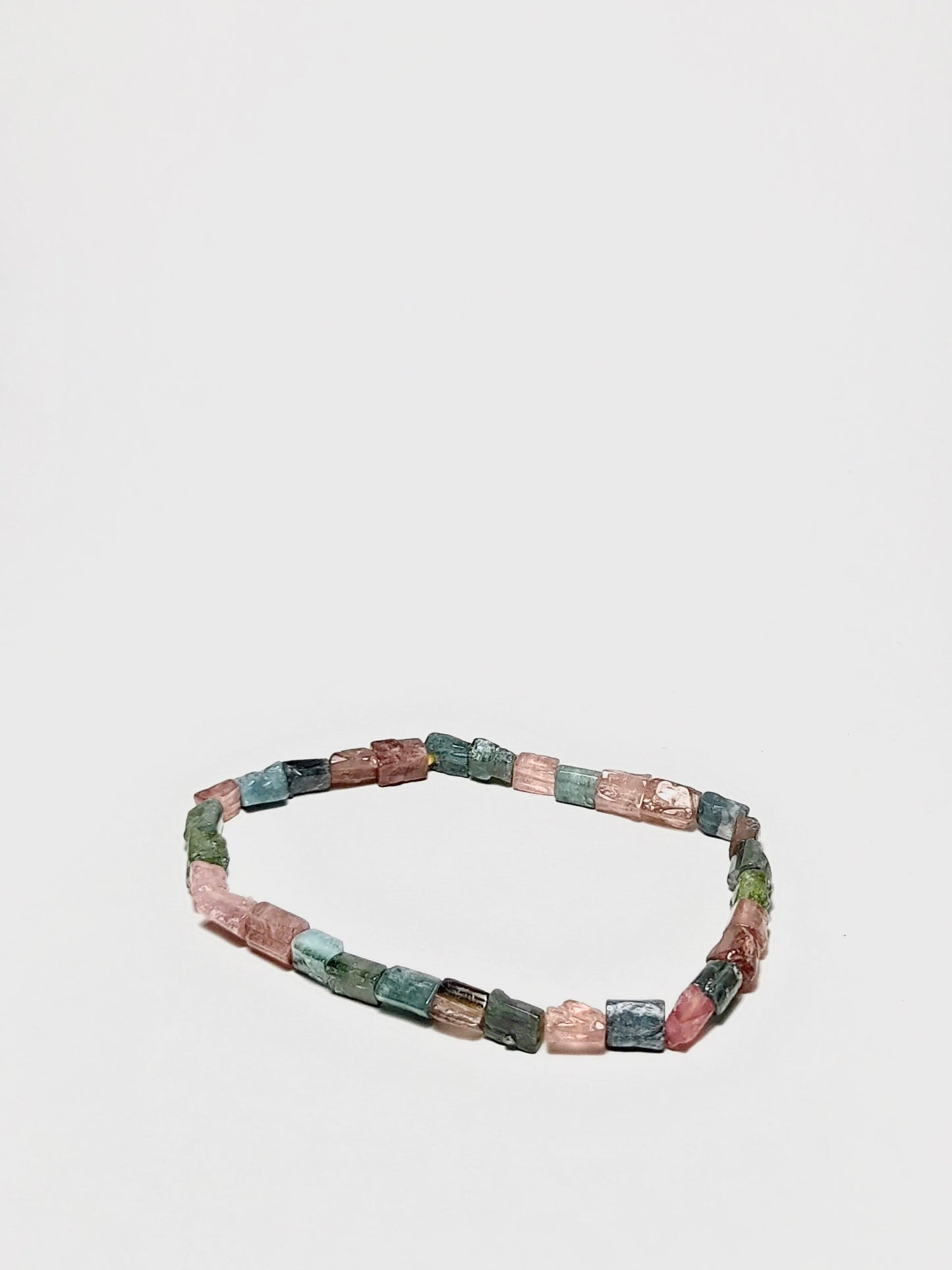 Tourmaline bracelet with irregular natural stones for aura protection
