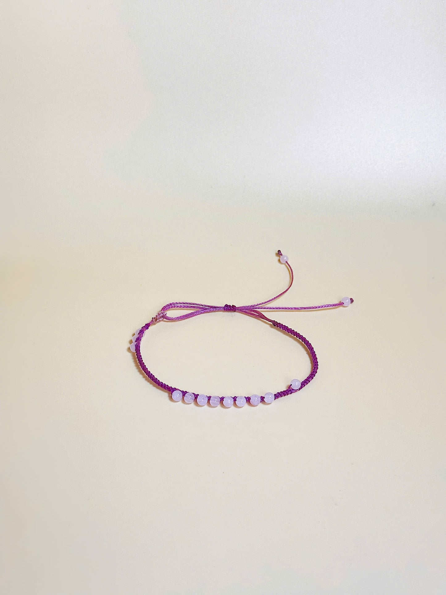 Dainty pink crystal bracelet – minimalist love & healing jewelry