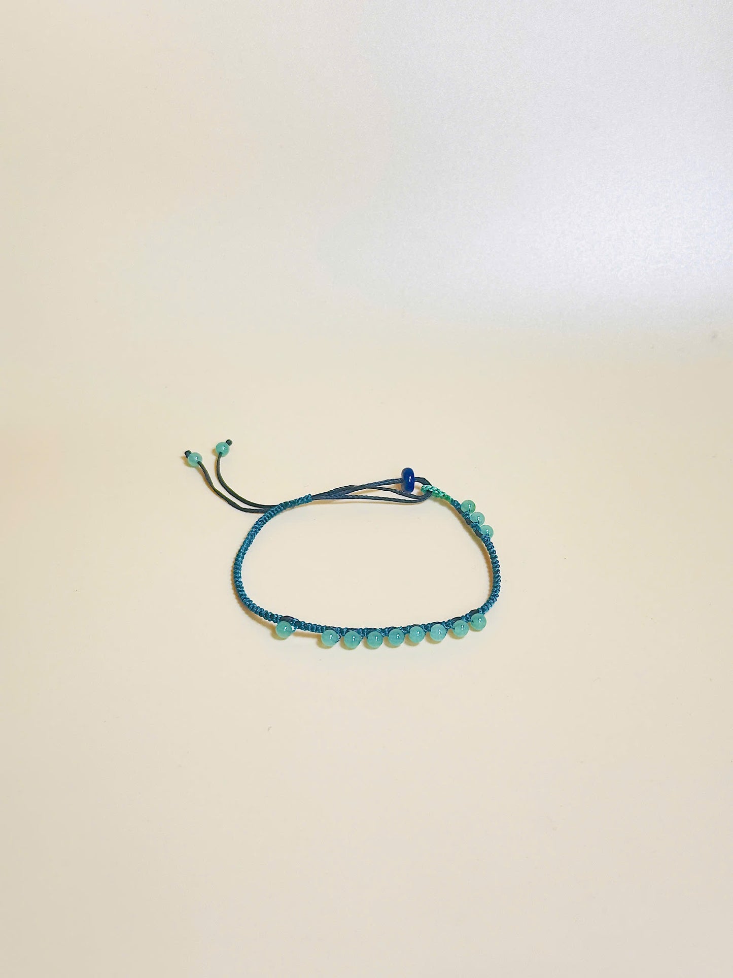 Handmade green gemstone bracelet – grounding and growth energy