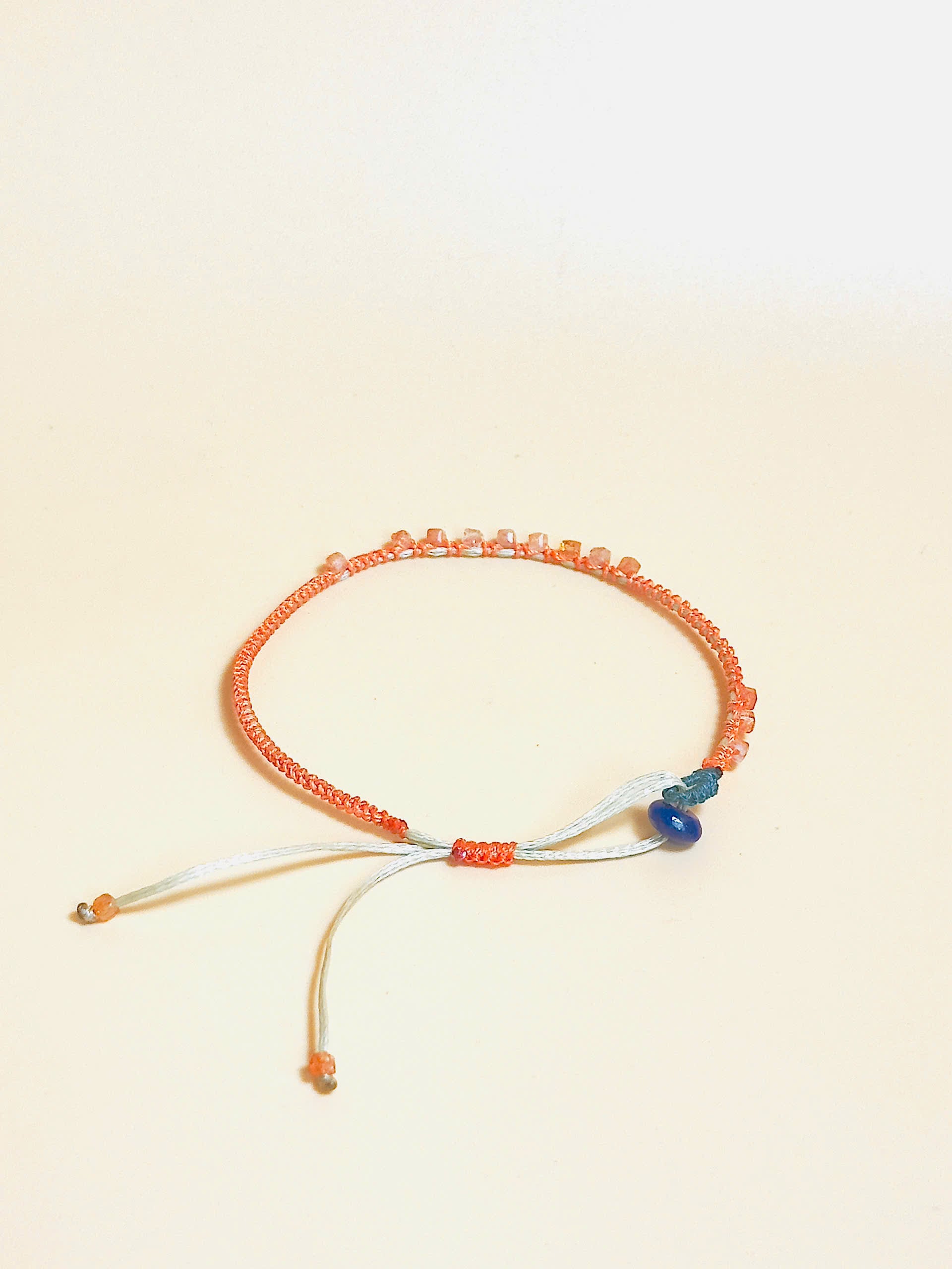 Sunstone Orange bracelet – handmade gemstone jewelry for confidence and joy