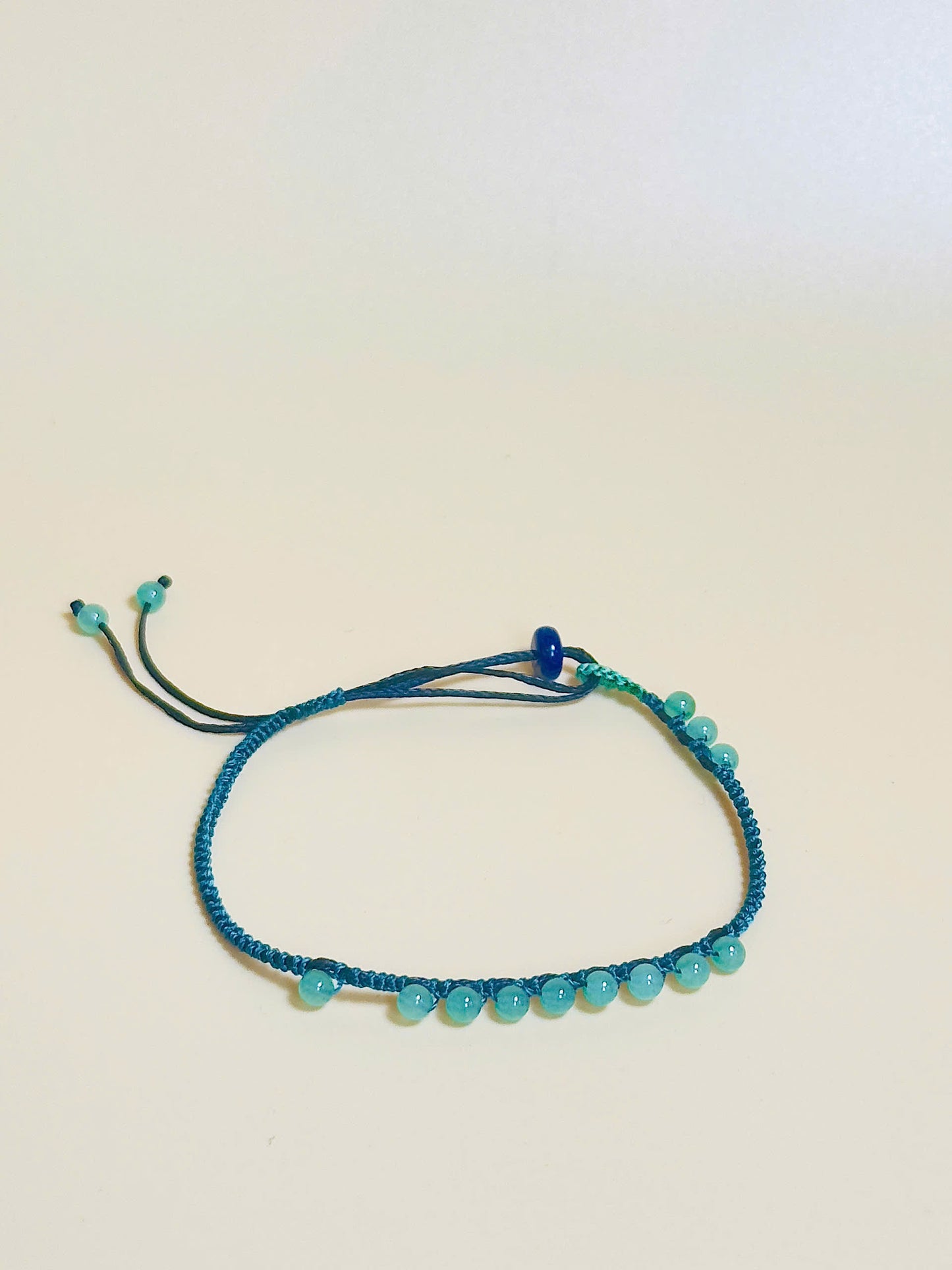Handmade green gemstone bracelet – grounding and growth energy