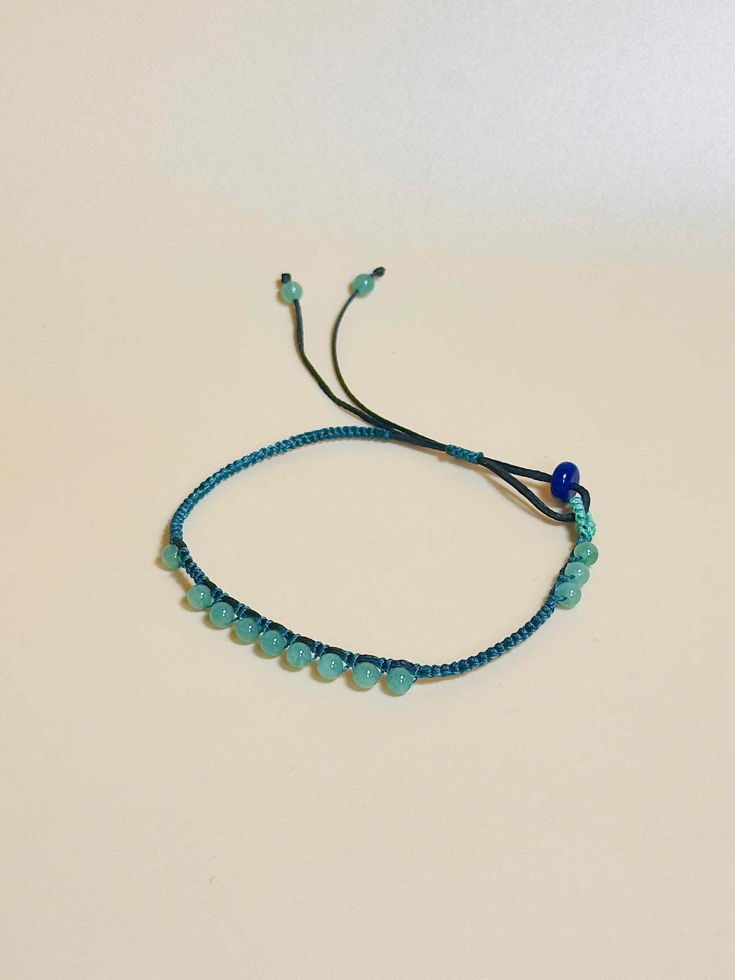 Handmade green gemstone bracelet – grounding and growth energy