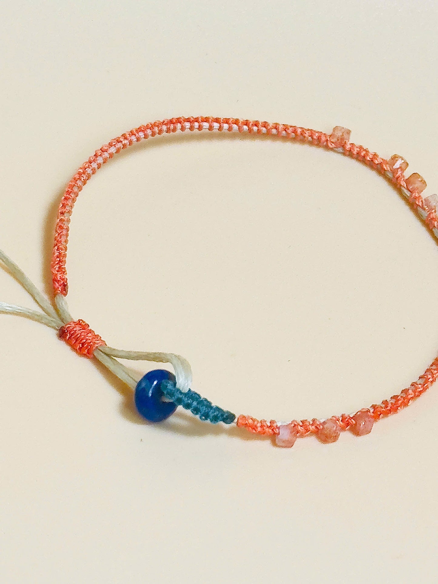 Sunstone Orange bracelet – handmade gemstone jewelry for confidence and joy