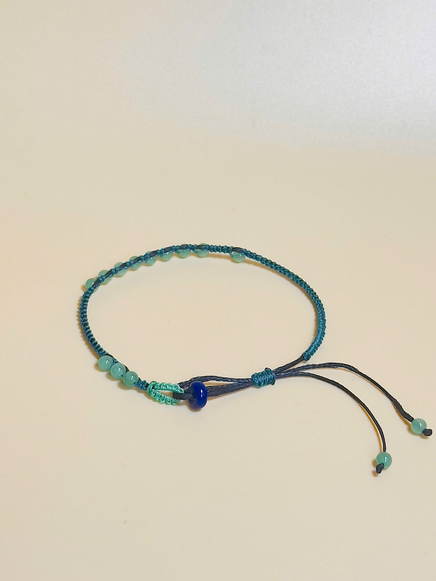 Handmade green gemstone bracelet – grounding and growth energy