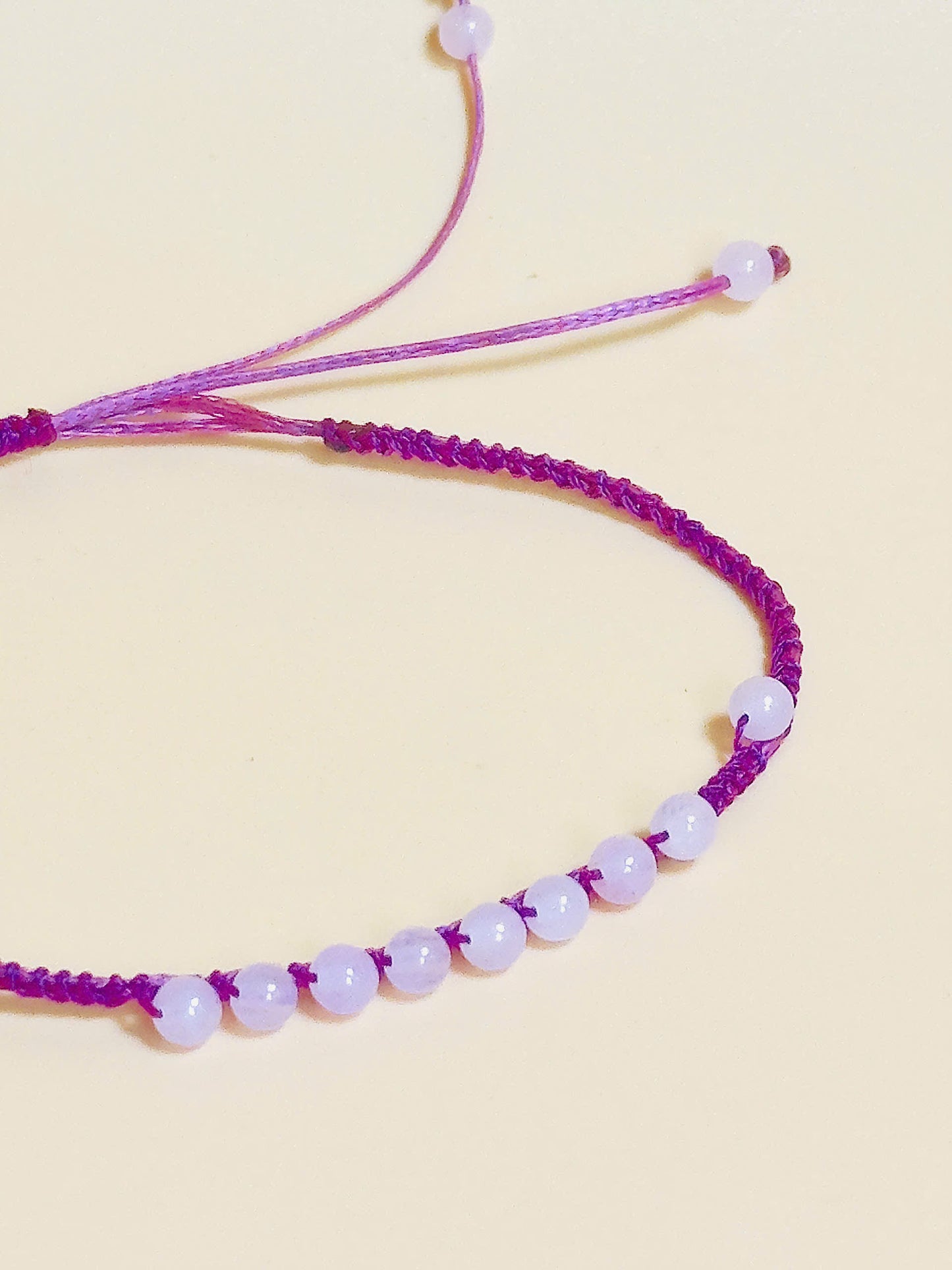 Dainty pink crystal bracelet – minimalist love & healing jewelry