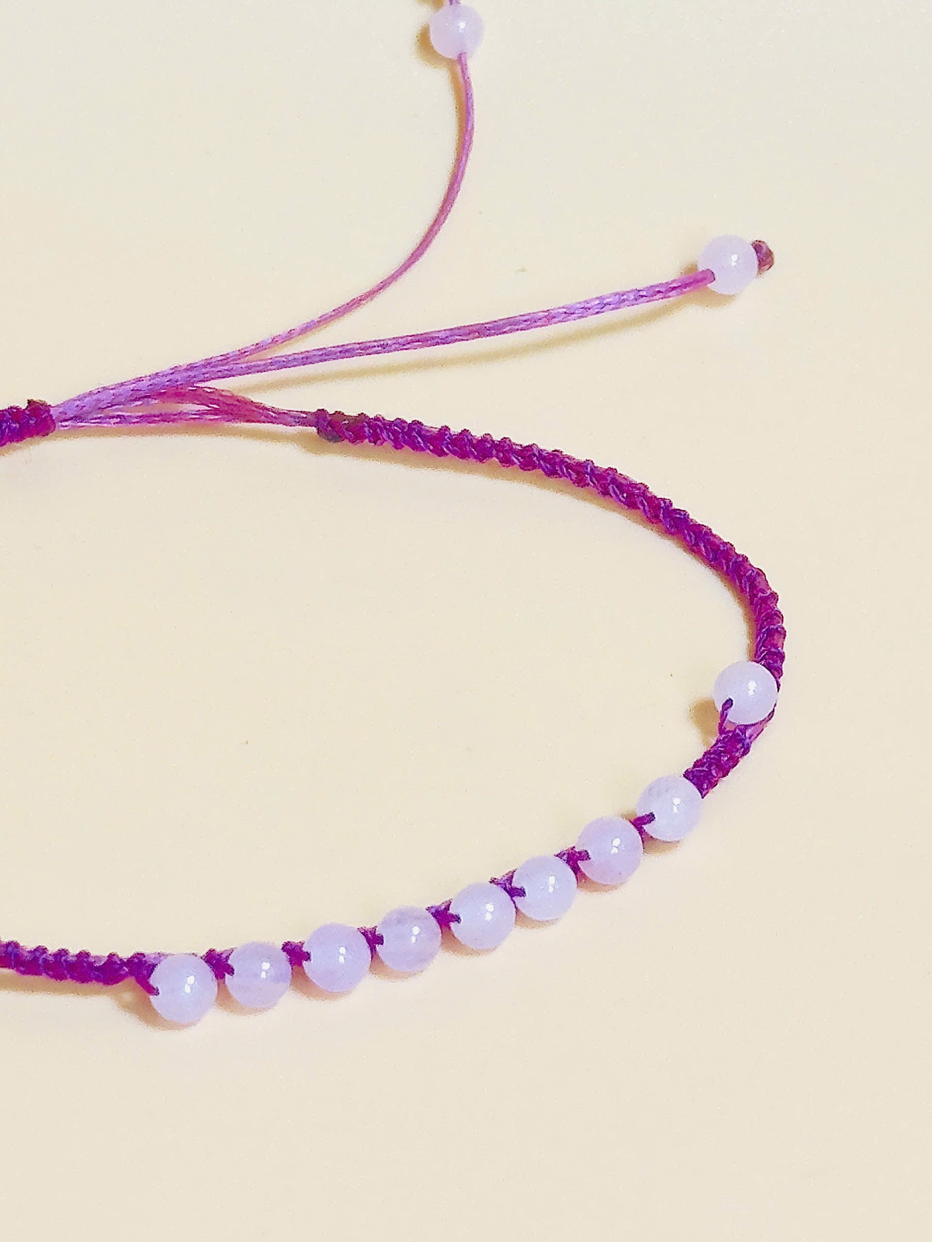 Dainty pink crystal bracelet – minimalist love & healing jewelry