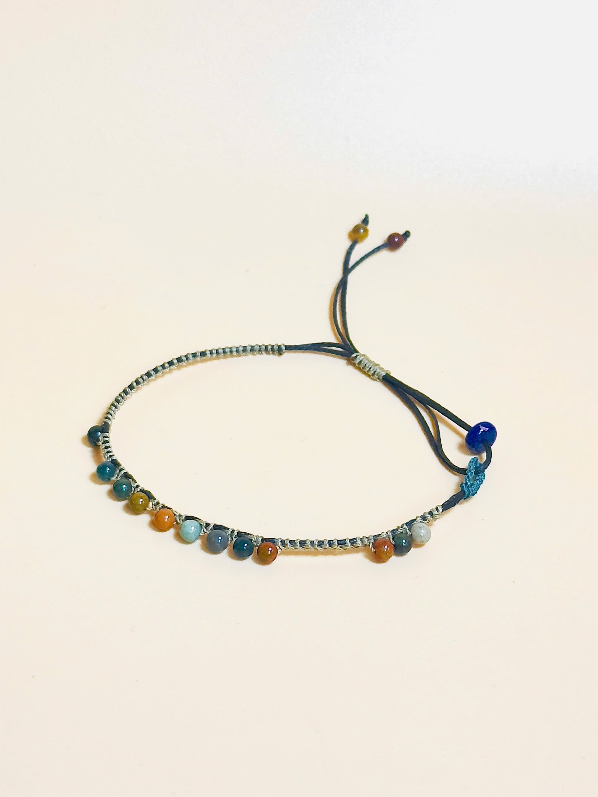Earth tone Indian Jasper gemstone bracelet – grounding jewelry for strength and harmony