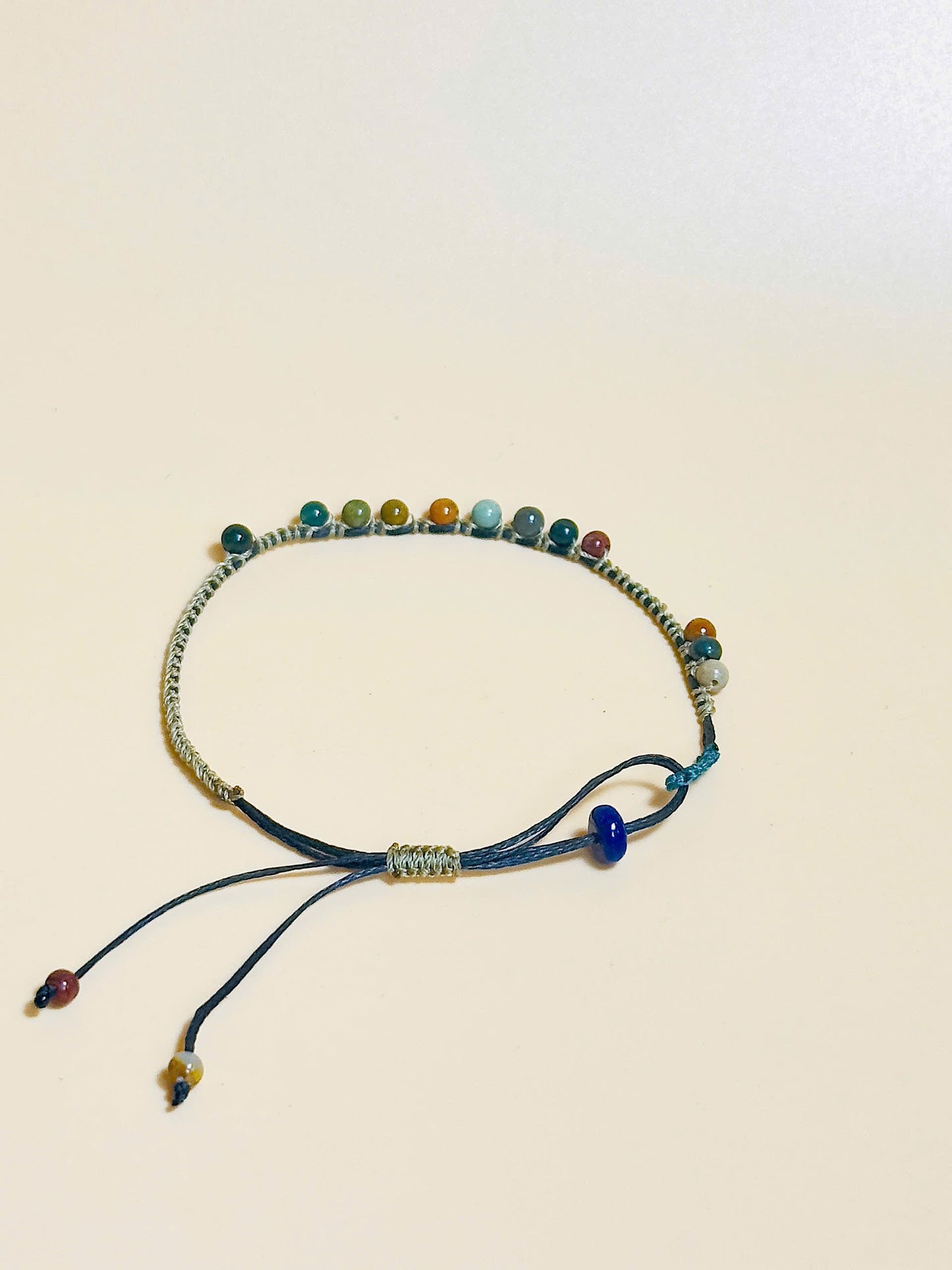 Earth tone Indian Jasper gemstone bracelet – grounding jewelry for strength and harmony