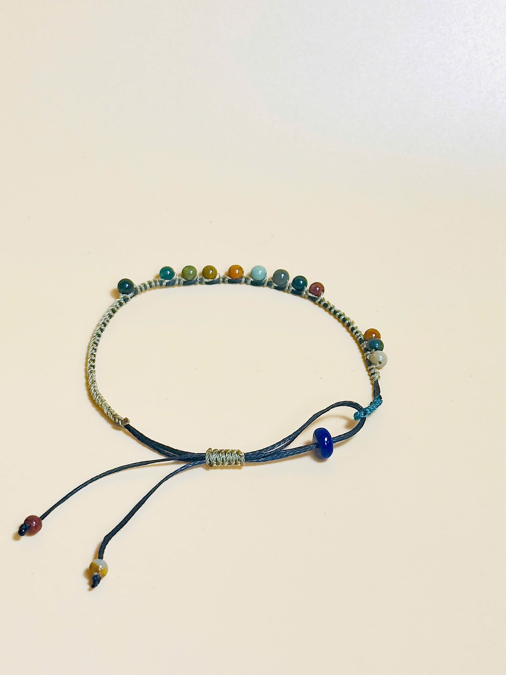 Earth tone Indian Jasper gemstone bracelet – grounding jewelry for strength and harmony