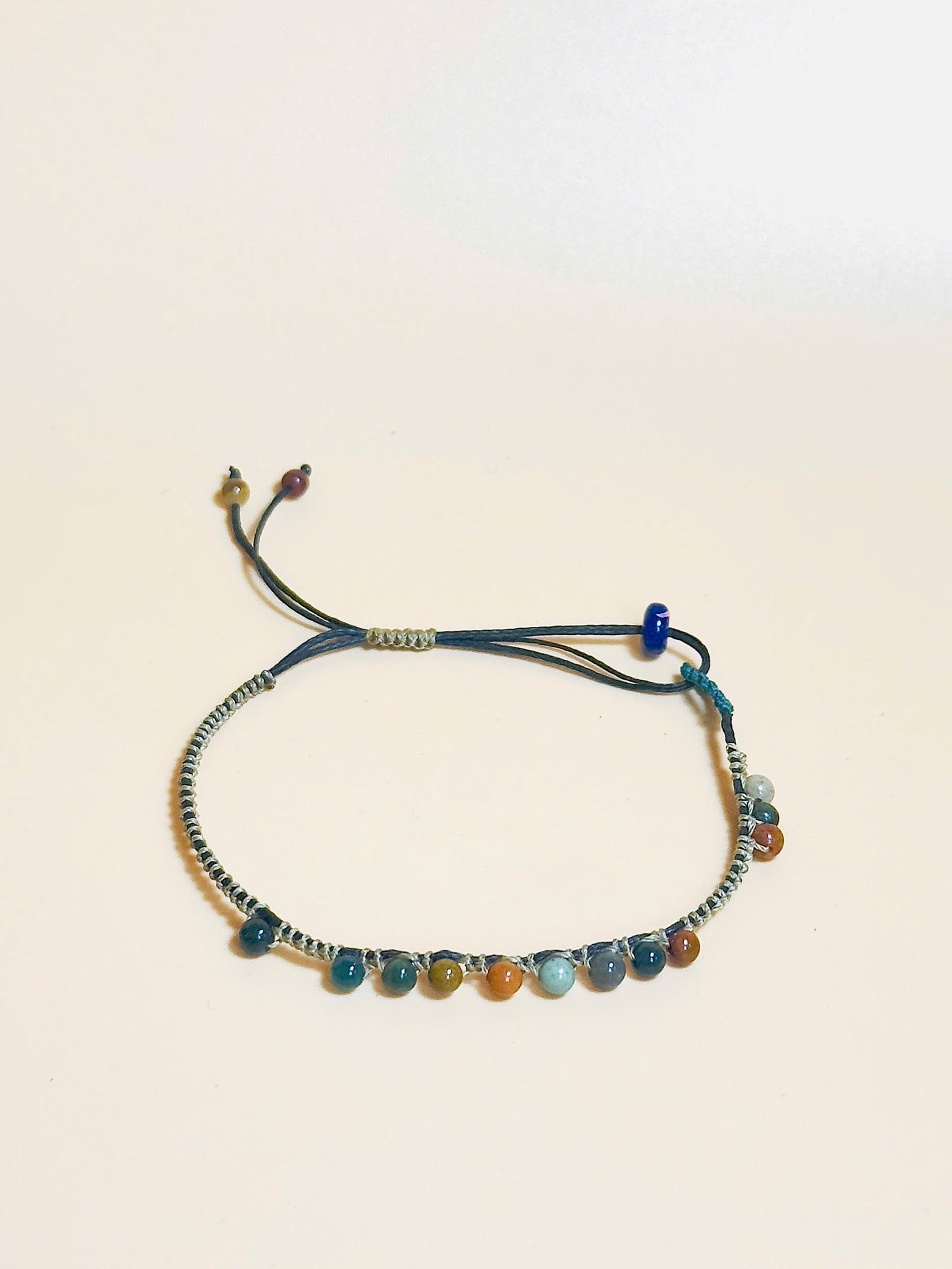 Earth tone Indian Jasper gemstone bracelet – grounding jewelry for strength and harmony