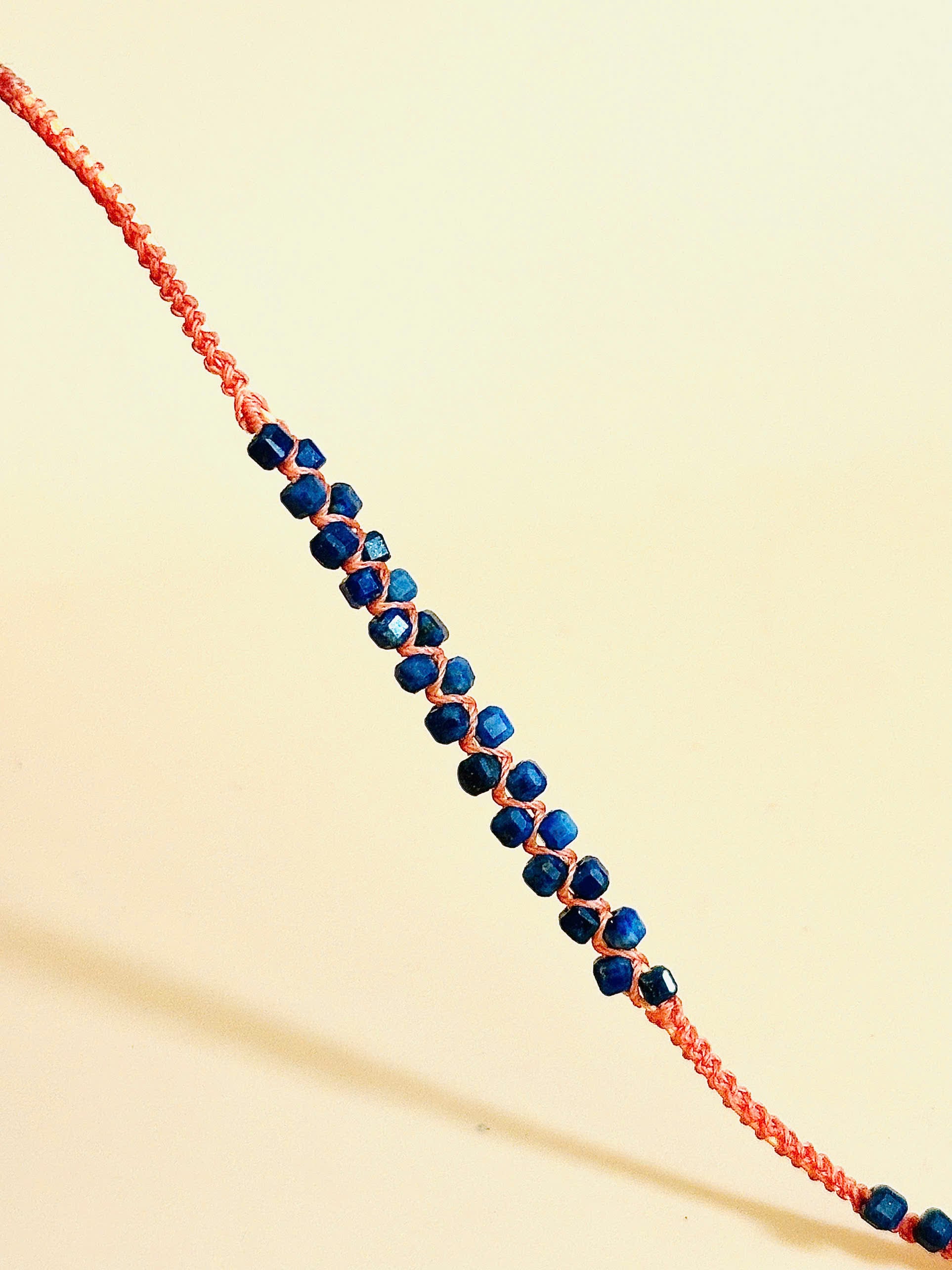 Twin Flow – Lapis Lazuli Macrame Bracelet | Handmade Gemstone Jewelry | Wisdom & Truth Stone
