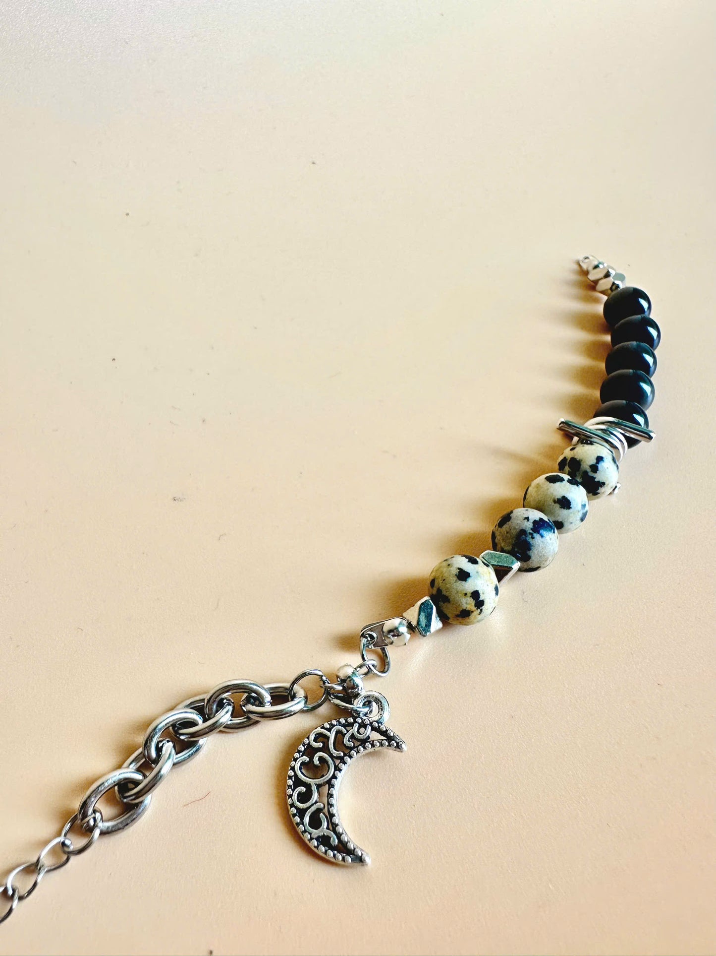 URBAN | Blue Tiger Eye &amp; Dalmatian Jasper Handmade Bracelet